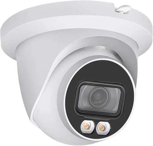 كاميرا IP 4MP PoE بالألوان الكاملة - قبة ميكروفون مدمجة للكشف عن المركبات البشرية رؤية ليلية وكشف الحركة in Kuwait