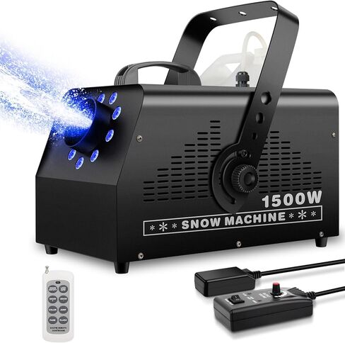 YeeSite Stage Snow Machine for Party - 800W with Remote Control High Output Professional Snowflake Maker Stage Artificial Snow Effect for Outdoors Indoor Wedding Holidays Fiestas DJ Parties in Saudi Arabia