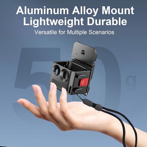 حامل مغناطيسي لجيب DJI Osmo Pocket 3، حافظة واقية من الألومنيوم قابلة للتعديل بزاوية 180 درجة مع مغناطيس قوي، حذاء بارد وخيط 1/4 بوصة، MR831001 in Kuwait