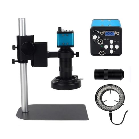 Microscope Industrial Microscope with Metal Base Digital Microscopes Set 1080P 48MP/38MP/13M HDMI, LED Ring Light Microscopes in Saudi Arabia