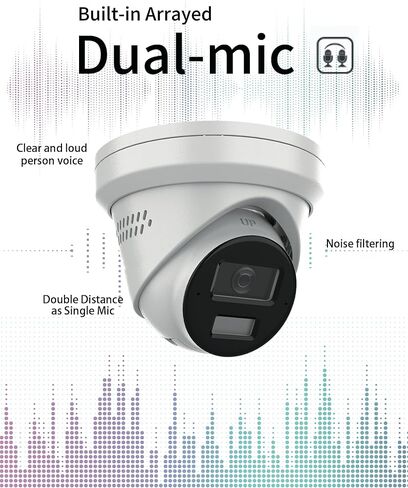 كاميرا برجية DS-2CD2383G2-LI2U/SL Hik AcuSense 4K 8MP، كاميرات IP PoE، ضوء هجين ذكي، اكتشاف الإنسان/المركبة، 120 ديسيبل WDR، IP67، H.265+، 2.8 مم، ترقية DS-2CD2383G2-IU in Kuwait