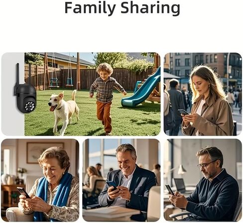 كاميرا أمان WiFi ذكية بدقة 1080 بكسل مع التحكم في التطبيق، رؤية ليلية بزاوية 360 درجة وإمالة في اتجاهين وكشف الحركة الصوتية تعمل بمنفذ USB وكاميرا داخلية وخارجية تدعم SD والتخزين السحابي in Kuwait