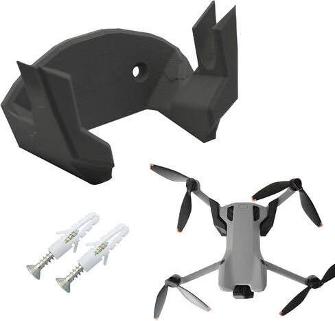 حامل تثبيت على الحائط متوافق مع DJI Mini 5 Pro، للتخزين الآمن وتوفير المساحة والوصول السريع (أبيض) in Kuwait