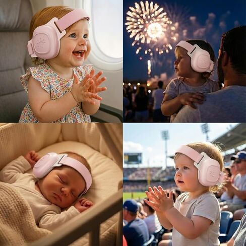 Baby Noise Cancelling Headphones – Infant & Toddler Ear Muffs 24 dB – Hearing Protection – Adjustable Newborn Ear Defenders. in Saudi Arabia