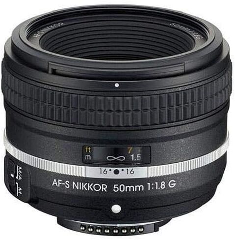 نيكون AF-S FX NIKKOR مقاس 50 ملم f/1.8G إصدار خاص عدسة تكبير ثابتة مع تركيز تلقائي لكاميرات نيكون DSLR in Kuwait