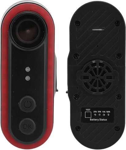 Drfeify Bike Camera with Tail Light, 1080P HD Cycling Camera 150 Wide Angle Lens Loop Recording IPX6 3500mAh Battery, with APP Real Time View, for Cycling Outdoor Sports (32GB) in Saudi Arabia