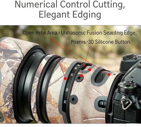 غطاء عدسة لكاميرا Nikon Z مقاس 24-70 مم F/2.8 S، غطاء حماية مموه للعدسة المموهة (لون #مموه رقمي) in Kuwait