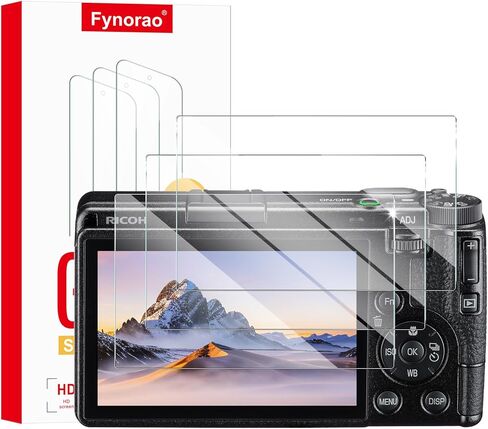 واقي شاشة مكون من 3 قطع لكاميرا Ricoh GR IV/GR 4، طبقة من الزجاج المقسى، حماية من الصدمات، HD، مضاد للكسر، مضاد للخدش، صلابة 9H، حواف منحنية 2.5D، صديق للحافظة، خالي من الفقاعات in Kuwait
