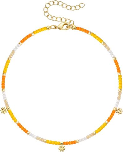KissYan Beaded Ankle Bracelet for Women, Bead Anklet with Dangling Charm, Beach Waterproof Foot Jewelry Gifts for Her in Saudi Arabia