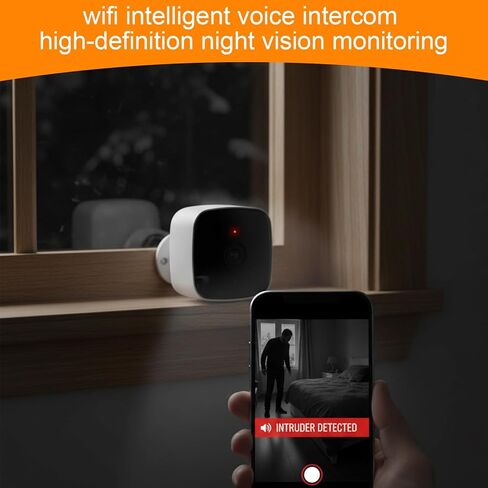 RAINPOT Saker Smart 2k Window Security Camera,2K 3MP Indoor Dome Security Camera with 360° Coverage, Smart Motion Detection & Real-Time Phone Alerts, Wireless Adhesive Mount (64G) in Saudi Arabia