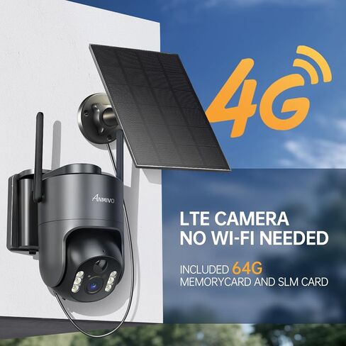 لا توجد كاميرا أمان WiFi، كاميرات أمان خلوية 4G LTE لاسلكية في الهواء الطلق للمنزل/المزرعة/موقع العمل، كاميرا 2.5K True 4MP خارج الشبكة مع SD وSIM، مستشعر PIR، صوت ثنائي الاتجاه، رؤية ليلية ملونة، رمادي in Kuwait