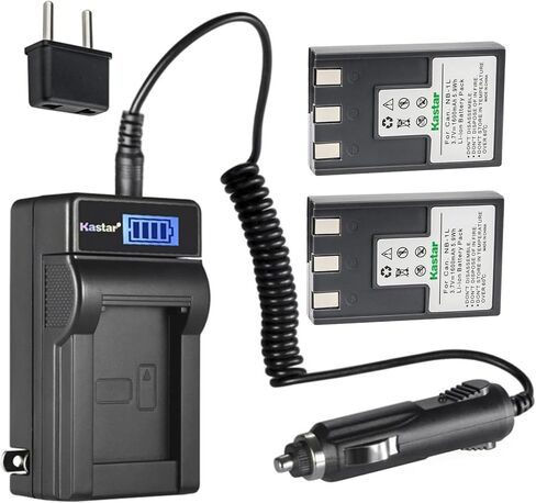 شاحن بطارية تيار متردد LCD من Kastar NB-1LH متوافق مع كاميرات Canon Digital IXUS V2 وDigital IXUS V3 وDigital IXUS VII وPowerShot S200 وPowerShot S230 وPowerShot S300 وPowerShot S330 الرقمية in Kuwait