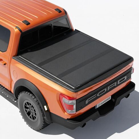 غطاء تونيو للشاحنة الناعمة القابلة للطي R5 متوافق مع 2015-2026 Ford F-150، غطاء ناعم من الفينيل لصيد الأسماك والمزرعة والأعمال التجارية والنزهات العائلية، مقاوم للماء والغبار ومقاوم للأشعة فوق البنفسجية (5.5 قدم) in Saudi Arabia