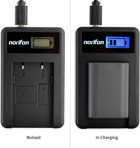 Norifon NB-2L LCD USB Charger for Canon EOS 350D 400D Optura 30 40 50 500 PowerShot G7 G9 S40 S45 S50 S60 S70 S80 ZR100 ZR200 ZR500 ZR800 ZR830 ZR900 ZR960 MV800 MV830i MV960 Camera and More in Kuwait