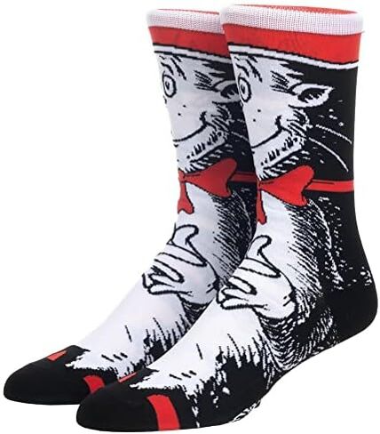 Dr. Seuss Cat in the Hat 360 Character Crew Socks in Saudi Arabia
