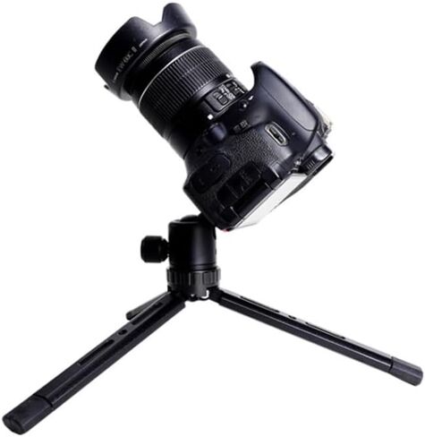حامل كاميرا على شكل كرة صغيرة من Cabilock مع محول حذاء ساخن لحامل ثلاثي القوائم DSLR، رأس كرة دوارة مدمجة متوافقة مع حوامل الكاميرا المحمولة للتصوير الفوتوغرافي والبث المباشر (أسود) in Kuwait