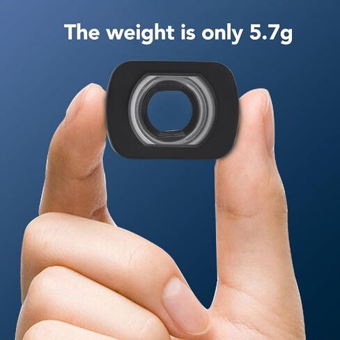 RiToEasysports Wide Angle Lens for Osmo Pocket 3, 112 Degree FOV, Aluminum Alloy and Optical Glass Construction, 0.72x Magnification, with Storage Box in Kuwait