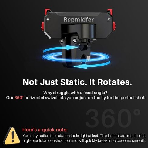 حامل مغناطيسي دوار 360 درجة لـ DJI Osmo Action 6 & Nano، محول سريع الإصدار من الألومنيوم باستخدام الحاسب الآلي مع قفل مزدوج، قابل للطي بشقين وخيط 1/4 بوصة، قاعدة تحريك معدنية لركوب الدراجات، مدونات الفيديو، حامل ثلاثي الأرجل in Kuwait