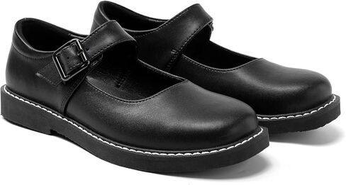 Women's Mary Jane Oxford Shoes Leather Non-Slip Dress Vintage Buckle Design for Casual Formal Work Shoes Girls School Office Comfort Flats. in Kuwait