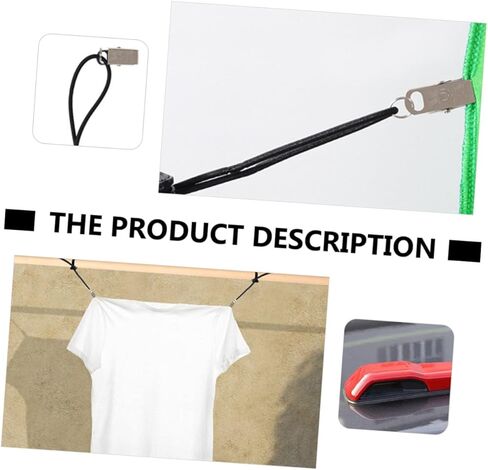 housoutil 12 قطعة من مشابك الخلفية الثابتة المقاومة للرياح وخلفية التصوير الفوتوغرافي مع شد قابل للتعديل لاستوديو الصور وتصوير الفيديو، لون عشوائي in Kuwait
