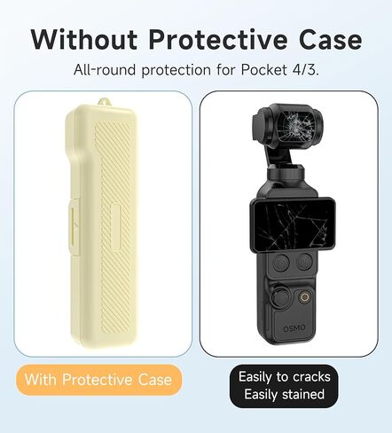 Storage Case for DJI Osmo Pocket 4/3,Compact design Travel Bag with Wrist Strap,Magnetic quick-release attachment/Vlogging Camera and Accessories (purple) in Saudi Arabia