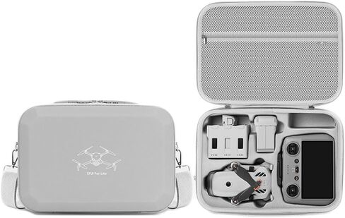 حقيبة حمل محمولة من البولي يوريثان صلبة لهاتف DJI Lito 1/X1 مضادة للسحق ومقاومة للماء والصدمات ومضادة للسقوط والصدمات وحقيبة تخزين بسحاب مزدوج مع بطانة خاصة ممتصة للصدمات وحزام كتف in Kuwait