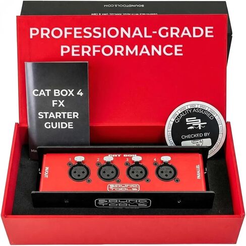 CAT Box MX - صندوق مسرح XLR ذكر مع كابل CAT محمي للصوت التناظري. أرسل 4 قنوات صوتية أو DMX أو Clear-Com أو AES. in Kuwait