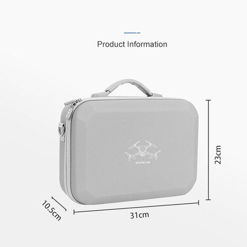 حقيبة حمل محمولة من البولي يوريثان صلبة لهاتف DJI Lito 1/X1 مضادة للسحق ومقاومة للماء والصدمات ومضادة للسقوط والصدمات وحقيبة تخزين بسحاب مزدوج مع بطانة خاصة ممتصة للصدمات وحزام كتف in Kuwait