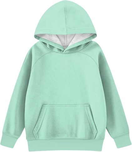 GOFULY Hoodies For Girls Cute Long Sleeve Sweatshirt Hooded Oversized Solid Boys Hoodies Casual Outfits 2-14 Years in Saudi Arabia