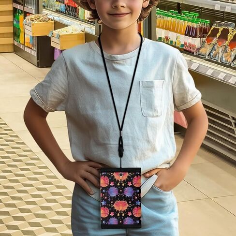 Basketball Painting Kids Wallet for Boys Girls Trifold Canvas Wallet with Lanyard, Cash Pocket and Card Holders Trifold Wallets in Saudi Arabia