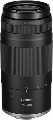 عدسة Canon RF مقاس 75-300 مم f/4-5.6 (Canon RF) - علبة ومرشحات وحزمة غطاء توليب الأساسية (متجددة) in Kuwait