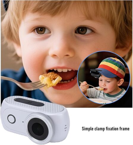 Yunseity Flip Screen Action Camera 4K Magnetic Detachable Camera Wireless Magnetic Action Detachable with 2in Touch Screen 48MP 4K Video for Vlogging Cycling (White) in Saudi Arabia