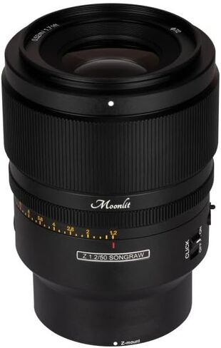 Z-Mount AF 50 مم F1.2 عدسة بإطار كامل بإضاءة القمر، صور شخصية، مشاهد الحياة في الشارع، عدسة خام سوداء in Kuwait