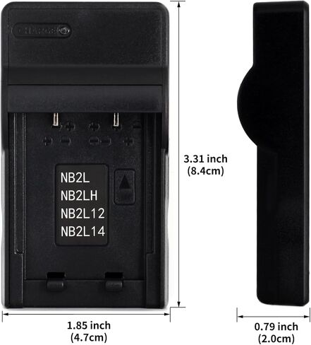 Norifon NB-2L USB شاحن لكانون EOS 350D 400D Optura 30 40 50 500 PowerShot G7 G9 S40 S45 S50 S60 S70 S80 ZR100 ZR200 ZR500 ZR800 ZR830 ZR900 ZR960 MV800 MV830i MV960 الكاميرا والمزيد in Kuwait