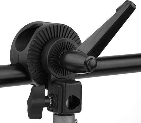 Photography Reflector Holder, Photography Grip Heads Plastic Black 232g Metal Clamp Attachment for Light Stand Umbrella Softbox Reflector Beams Photography Equipment in Kuwait
