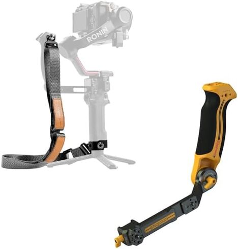 حزام الكتف SmallRig RS3 RS2 لتقليل الوزن + مقبض حبال قابل للتعديل (إصدار Bumblebee) in Kuwait