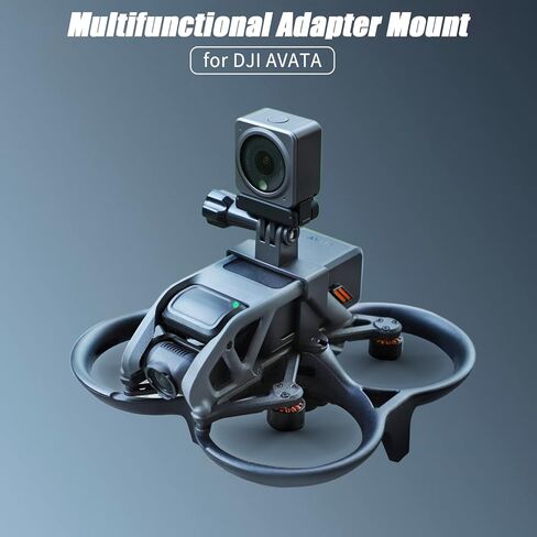مجموعة محول Avata FPV لـ DJI Avata Drone Action 2 لـ Insta360 Go 1 Go 2 ملحقات كاميرات الحركة حامل ممتد مع وصلة علوية لولبية 1/4 in Kuwait