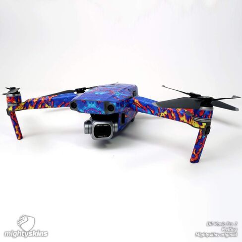 MightySkins Skin Compatible with DJI Mavic 2 Pro or Zoom - Rainbow Explosion | Protective, Durable, and Unique Vinyl Decal wrap Cover | Easy to Apply, Remove, and Change Styles | Made in The USA in Kuwait
