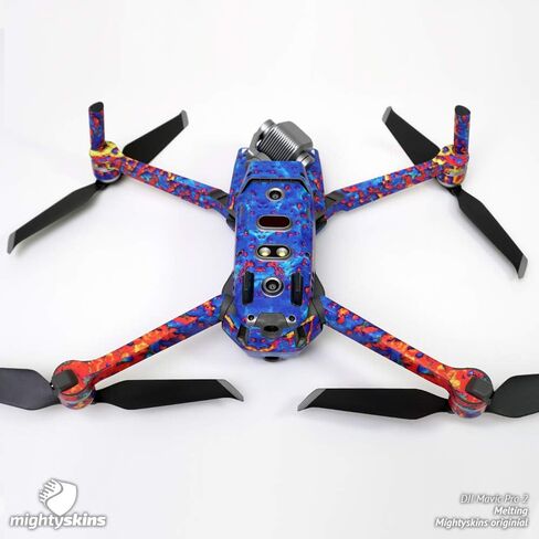 MightySkins Skin Compatible with DJI Mavic 2 Pro or Zoom - Rainbow Explosion | Protective, Durable, and Unique Vinyl Decal wrap Cover | Easy to Apply, Remove, and Change Styles | Made in The USA in Kuwait
