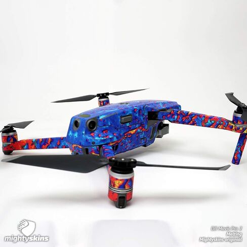 MightySkins Skin Compatible with DJI Mavic 2 Pro or Zoom - Rainbow Explosion | Protective, Durable, and Unique Vinyl Decal wrap Cover | Easy to Apply, Remove, and Change Styles | Made in The USA in Kuwait