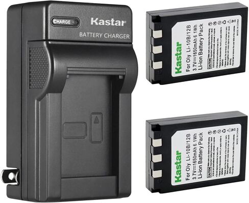 استبدال شاحن بطارية جدار تيار متردد من Kastar لـ Olympus Camedia C-770 Ultra Zoom، Camedia C-5000 Sport Zoom، Camedia C-5000 Zoom، Camedia C-7000 Zoom، Camedia D-590، Camedia X-1 Camera in Kuwait