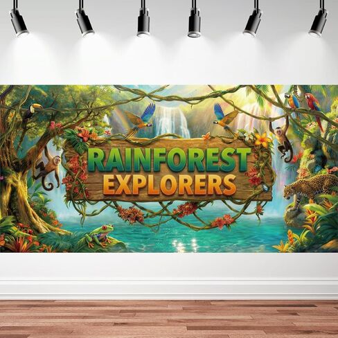 Lounsweer 2026 Vbs خلفية الديكور 6x3ft الزمرد جزيرة مشهد التصوير الفوتوغرافي خلفية الطرف الديكور خلفية كبيرة لVbs الأحد مدرسة الفصول الدراسية عطلة الكتاب المقدس مدرسة صور الدعائم in Kuwait
