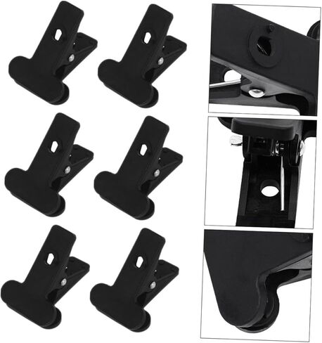 6 قطع من مشابك خلفية التصوير الفوتوغرافي من Sewroro، مشابك زنبركية شديدة التحمل من أجل قماش الموسلين والعاكسات، مشابك قماش خلفية من البلاستيك النايلون لاستوديو الصور وتصوير الفيديو in Kuwait