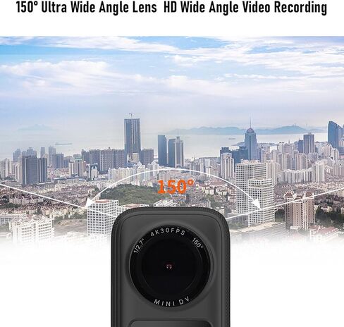 كاميرا عمل EBTOOLS، فيديو بدقة 20 ميجابكسل HD 4K مع عدسة زاوية واسعة للغاية 150 درجة، شاشة لمس 1.4 بوصة، اتصال تطبيق WiFi، تثبيت إلكتروني، للرياضة الخارجية لركوب الدراجات مدونات الفيديو in Kuwait