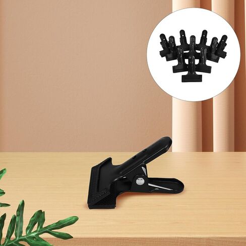 SEWACC 10pcs Metal Spring Clamps for Backdrop Stand, Heavy Duty Photography Background Clips Fastener, Sturdy Photo Studio Support Equipment for Video and Photo Shooting in Kuwait
