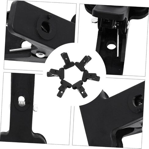 OUNONA 6pcs Backdrop Spring Clamps Clips for Photography Studio Backgrounds, Heavy-Duty Nylon Plastic Clips for Video, Photo Booth and Backdrop Support Equipment in Kuwait