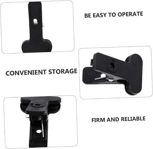OUNONA 6pcs Backdrop Spring Clamps Clips for Photography Studio Backgrounds, Heavy-Duty Nylon Plastic Clips for Video, Photo Booth and Backdrop Support Equipment in Kuwait