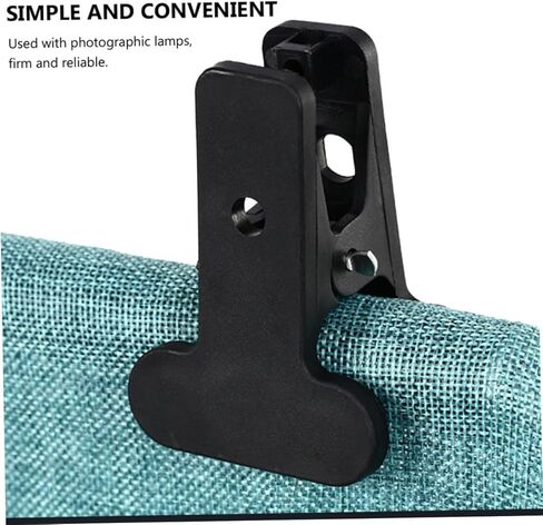 OUNONA 6pcs Backdrop Spring Clamps Clips for Photography Studio Backgrounds, Heavy-Duty Nylon Plastic Clips for Video, Photo Booth and Backdrop Support Equipment in Kuwait