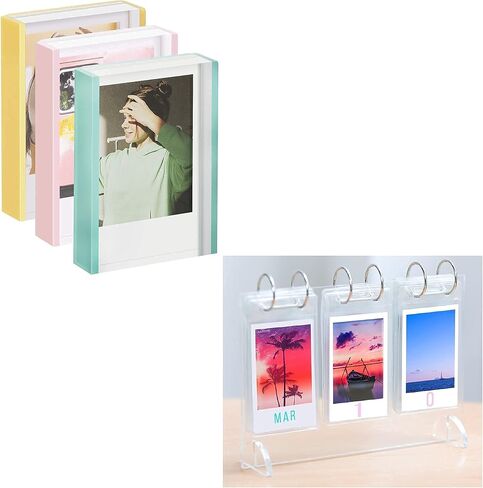إطار صور WINKINE Instax ملون، 3 عبوات + ألبوم بولارويد in Kuwait