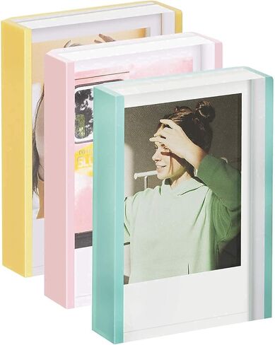 إطار صور WINKINE Instax ملون، 3 عبوات + ألبوم بولارويد in Kuwait